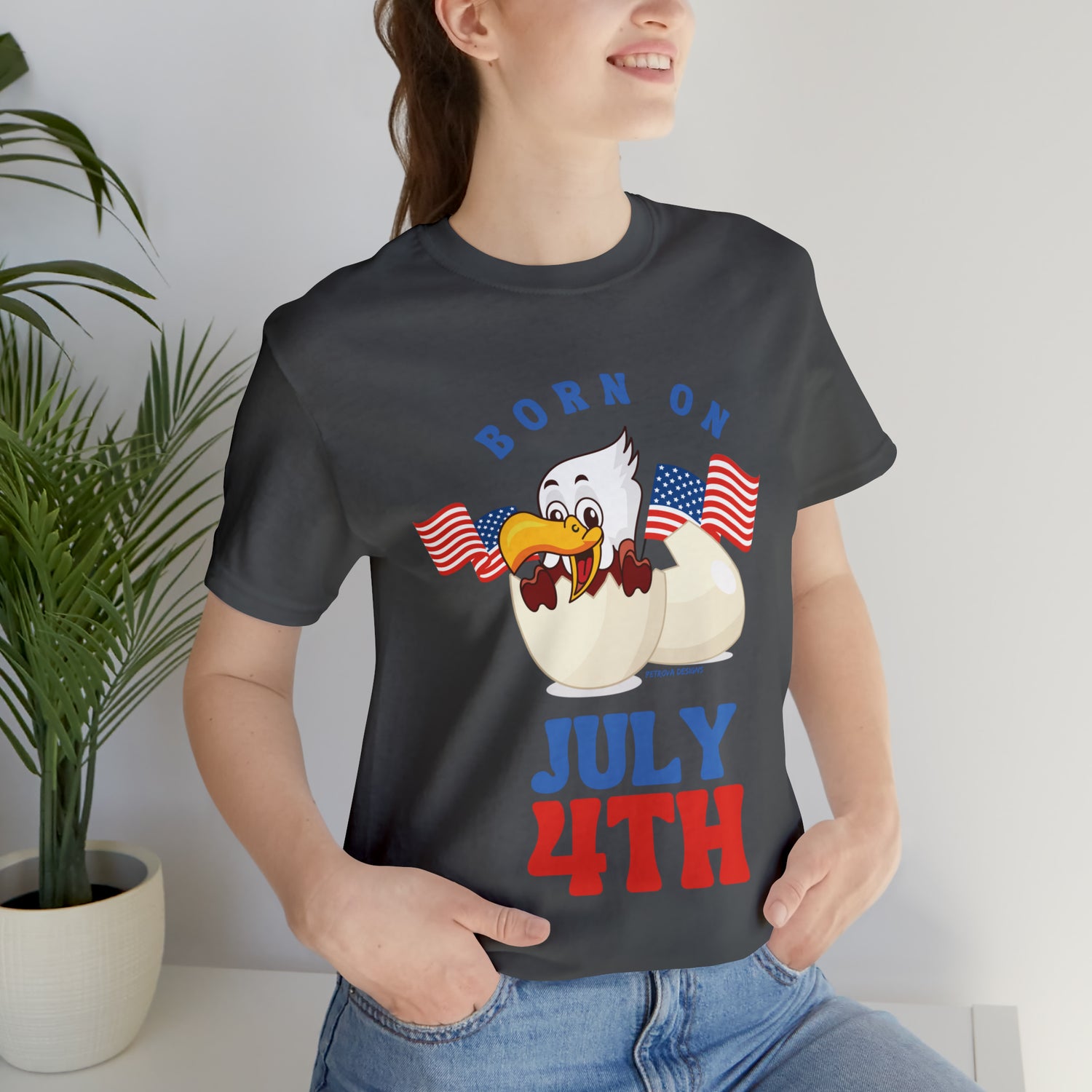 Asphalt T-Shirt Tshirt Design Gift for Friend and Family Short Sleeved Shirt 4th of July Independence Day Petrova Designs