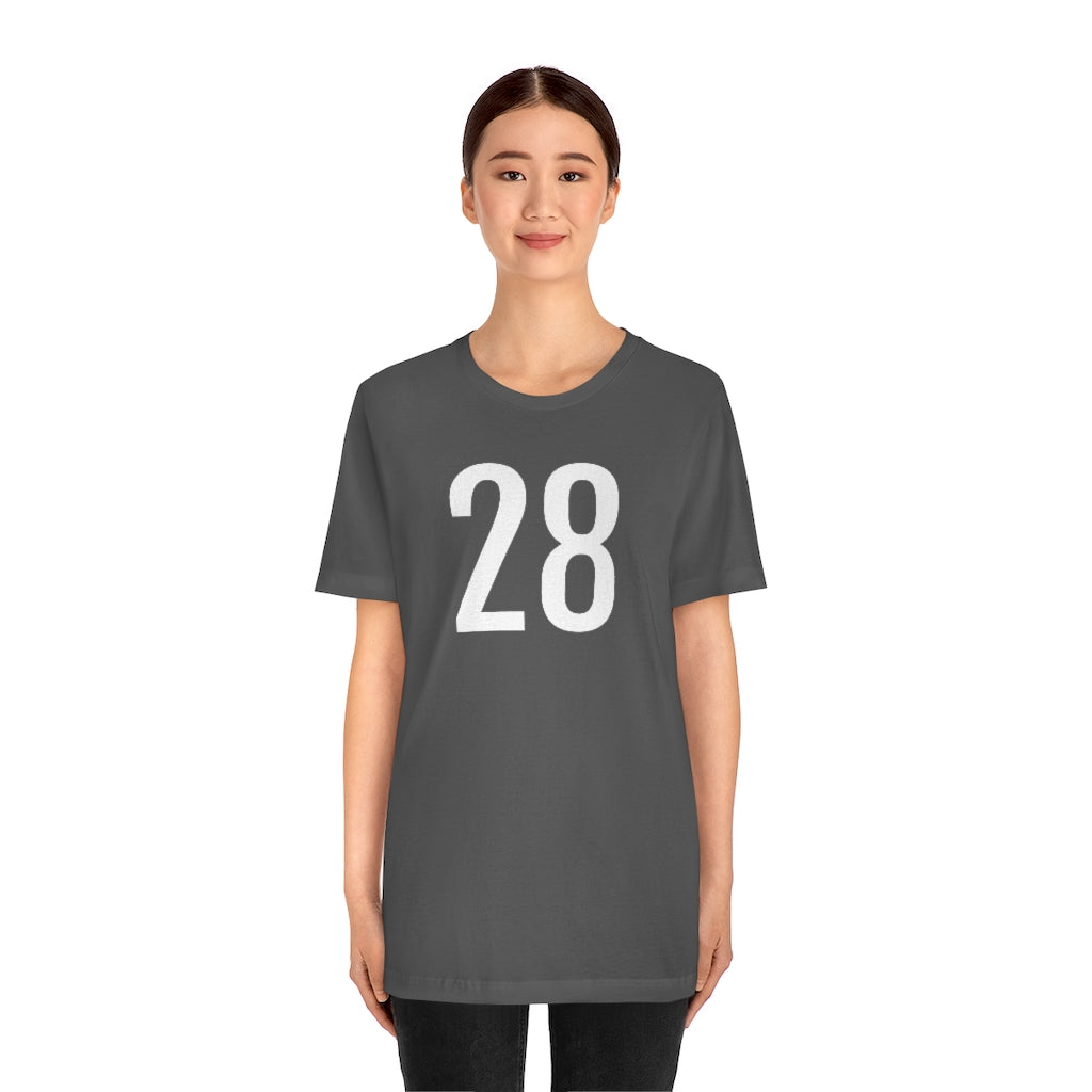 T-Shirt 28 Numbered Tee Shirt with Numbers On Them for Numbered T-Shirt Outfit Petrova Designs