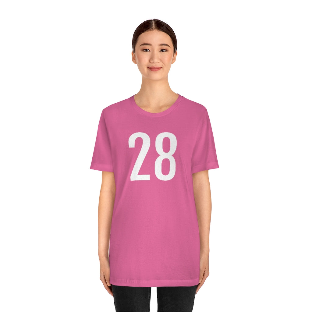 T-Shirt 28 Numbered Tee Shirt with Numbers On Them for Numbered T-Shirt Outfit Petrova Designs