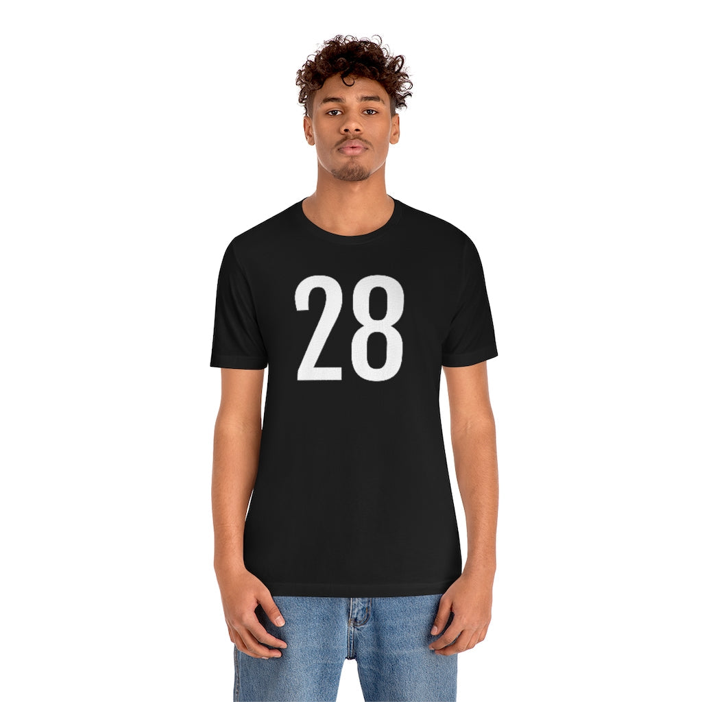 T-Shirt 28 Numbered Tee Shirt with Numbers On Them for Numbered T-Shirt Outfit Petrova Designs