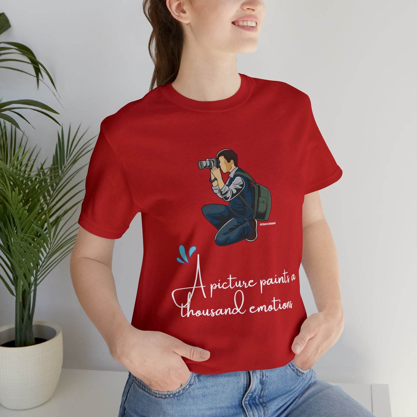 T-Shirt For Photographer | Photography Tee Red T-Shirt Petrova Designs