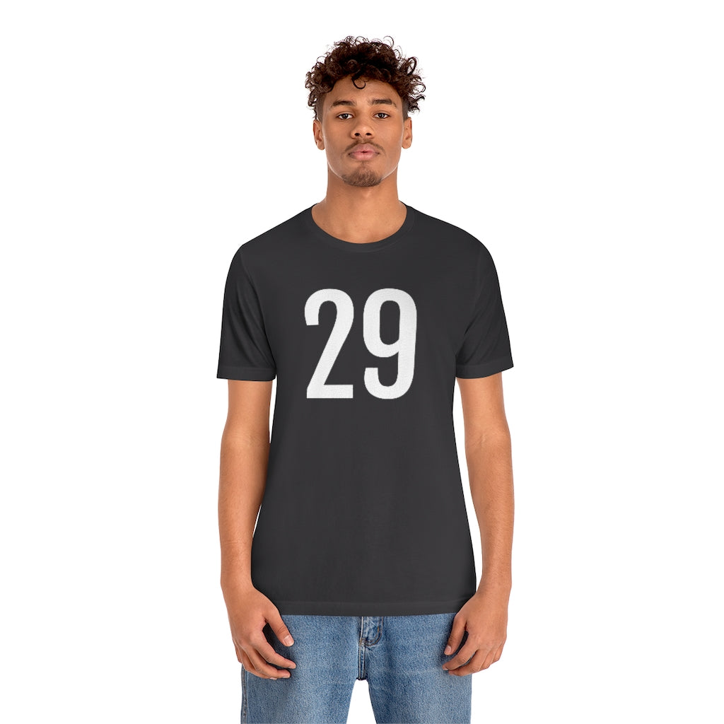 T-Shirt 29 Numbered Tee Shirt with Numbers On Them for Numbered T-Shirt Outfit Petrova Designs