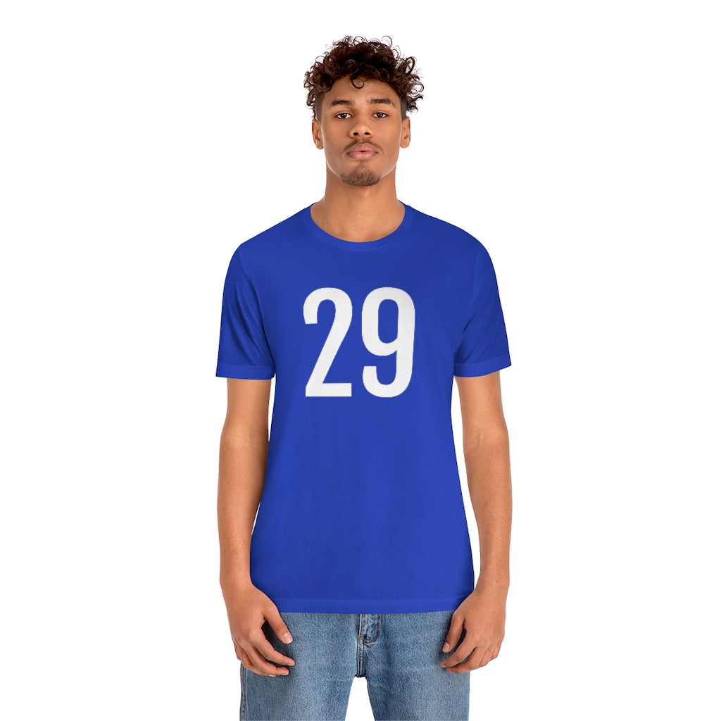 T-Shirt 29 Numbered Tee Shirt with Numbers On Them for Numbered T-Shirt Outfit Petrova Designs