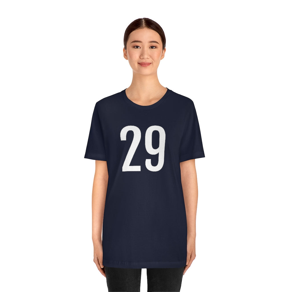 T-Shirt 29 Numbered Tee Shirt with Numbers On Them for Numbered T-Shirt Outfit Petrova Designs