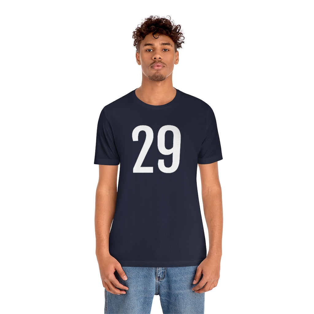 T-Shirt 29 Numbered Tee Shirt with Numbers On Them for Numbered T-Shirt Outfit Petrova Designs