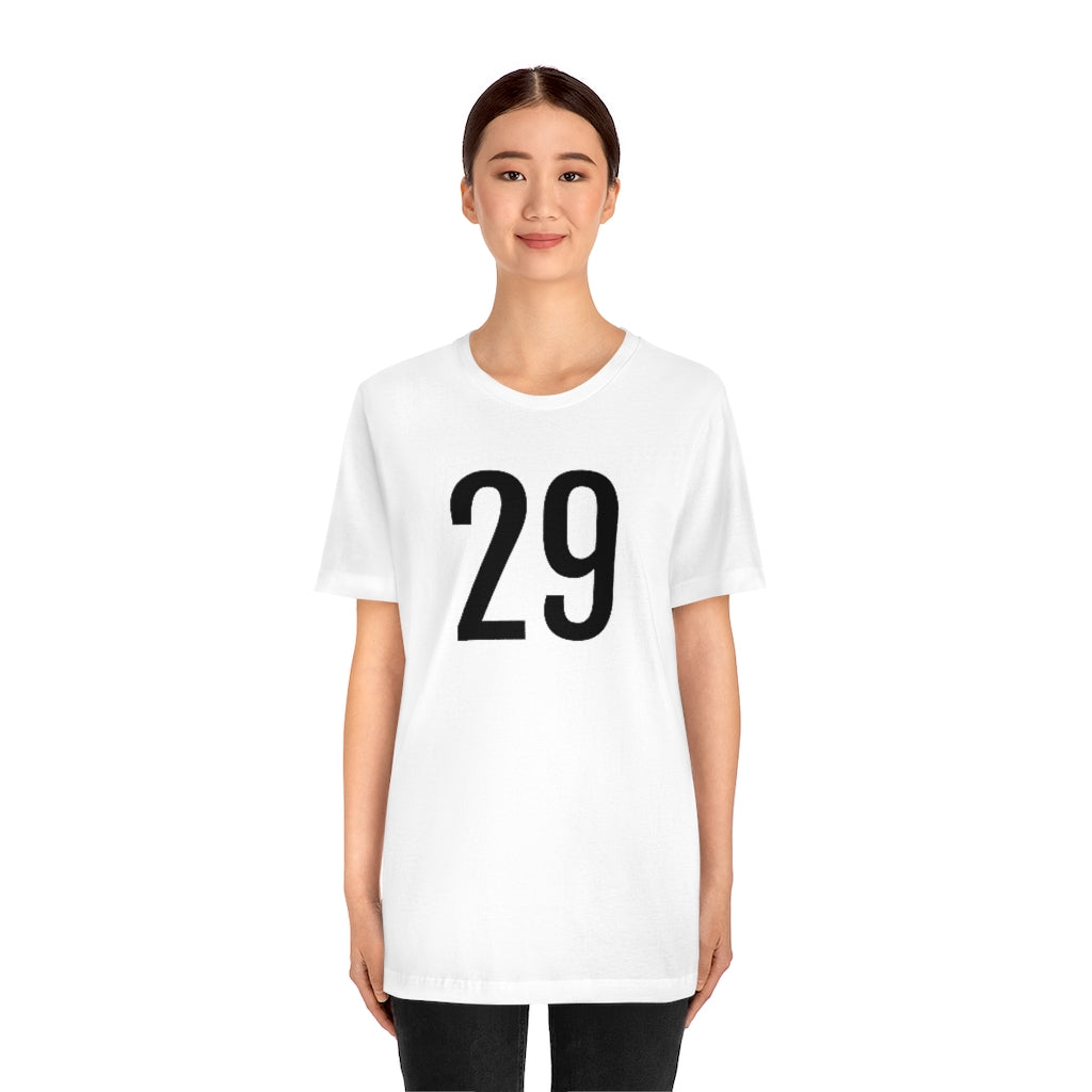 T-Shirt 29 Numbered Tee Shirt with Numbers On Them for Numbered T-Shirt Outfit Petrova Designs