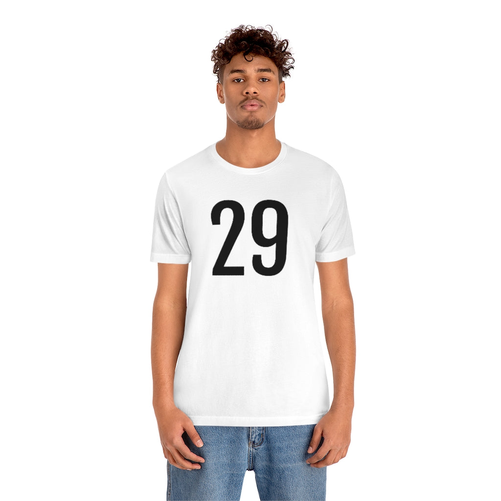 T-Shirt 29 Numbered Tee Shirt with Numbers On Them for Numbered T-Shirt Outfit Petrova Designs