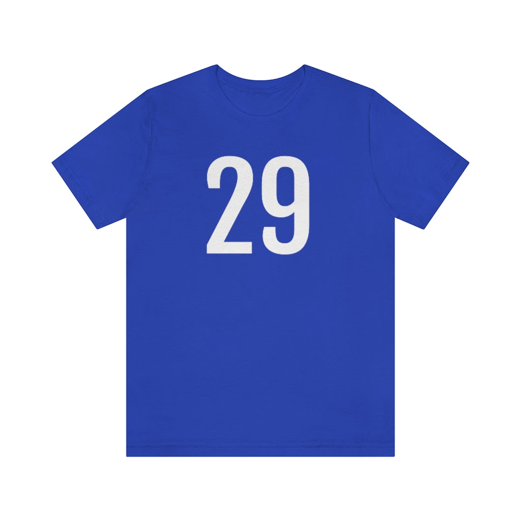 True Royal T-Shirt 29 Numbered Tee Shirt with Numbers On Them for Numbered T-Shirt Outfit Petrova Designs