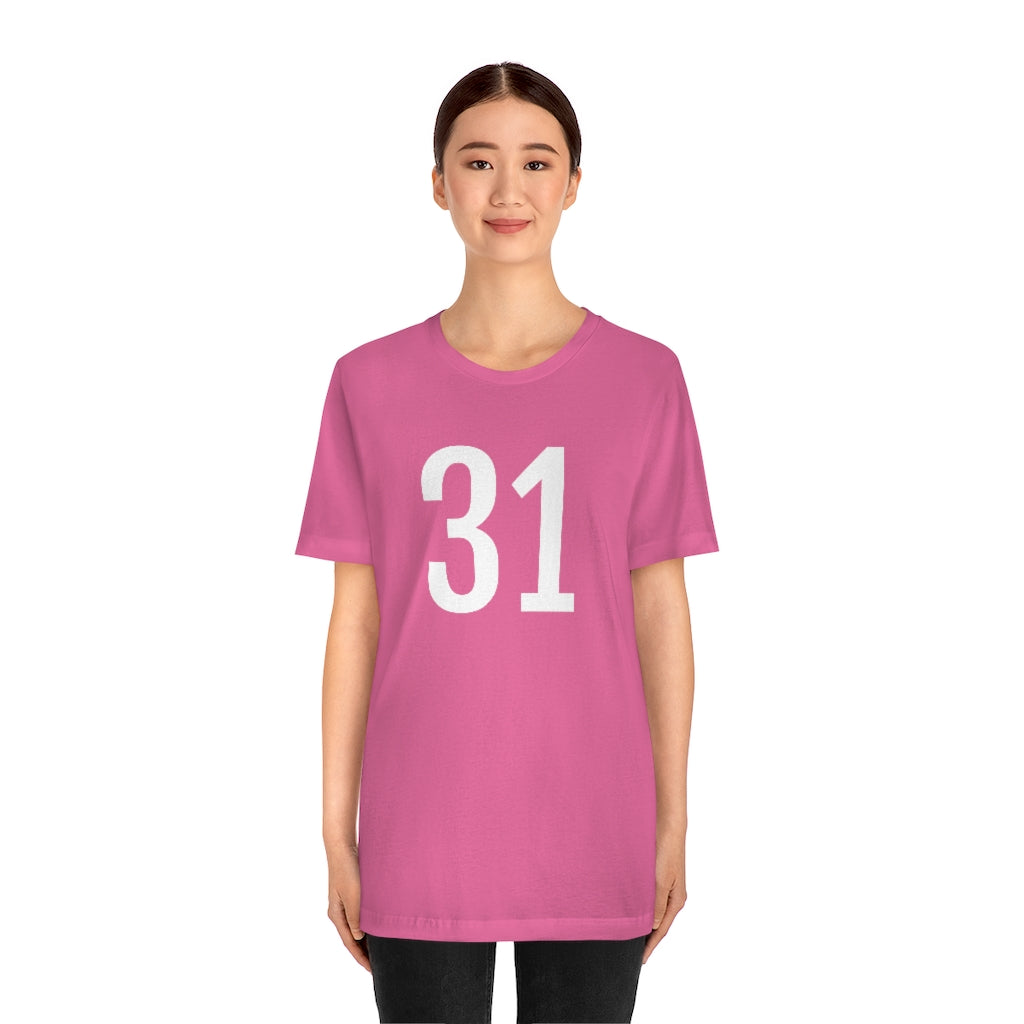 T-Shirt 31 Numbered Tee Shirt with Numbers On Them for Numbered T-Shirt Outfit Petrova Designs