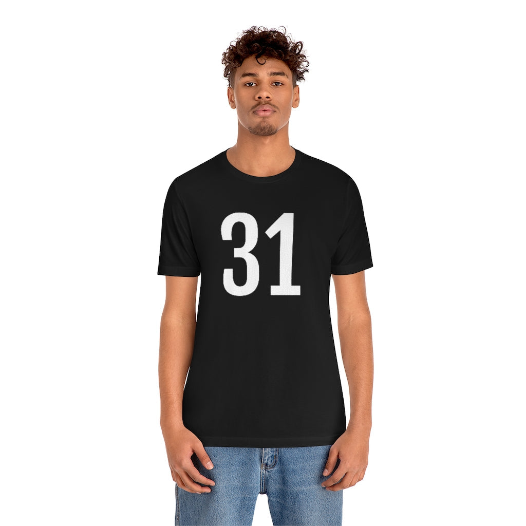 T-Shirt 31 Numbered Tee Shirt with Numbers On Them for Numbered T-Shirt Outfit Petrova Designs