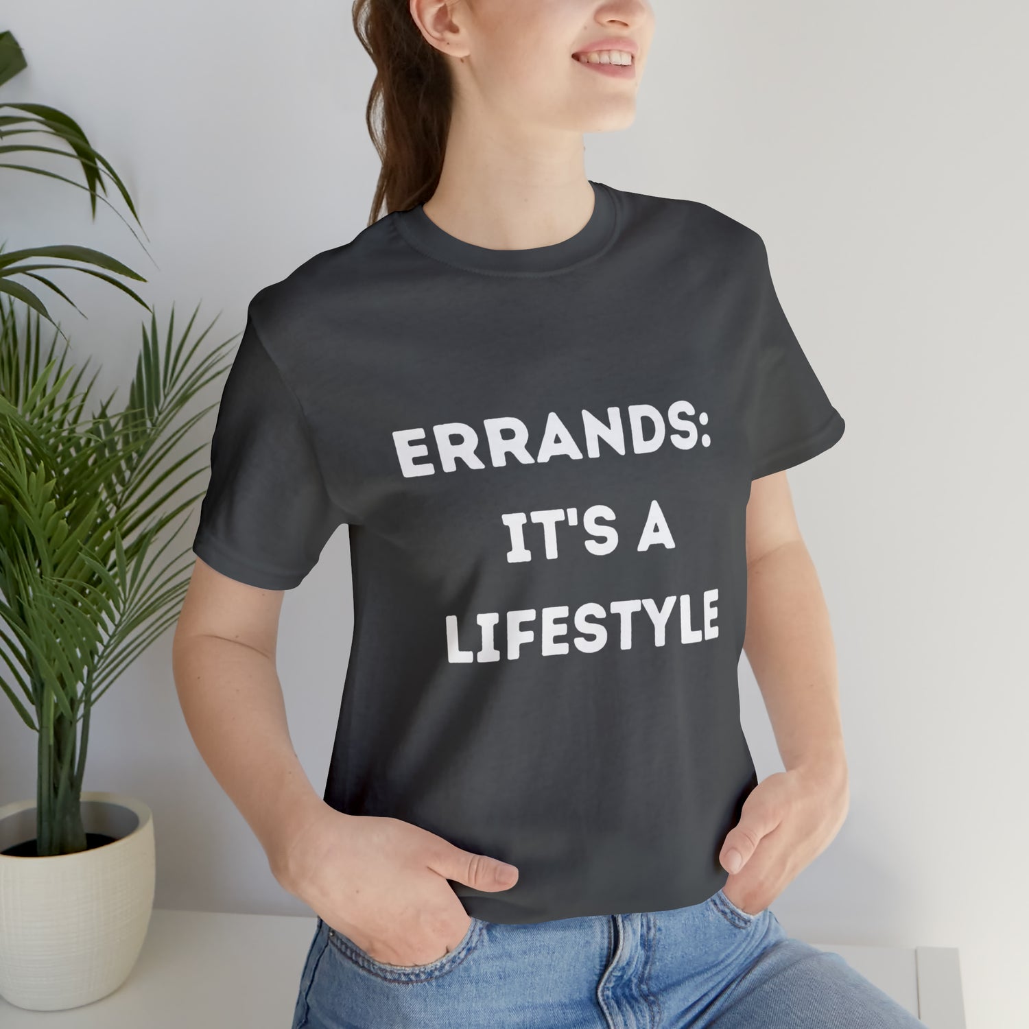 Errand Tee | Running Errands T-Shirt Asphalt T-Shirt Petrova Designs