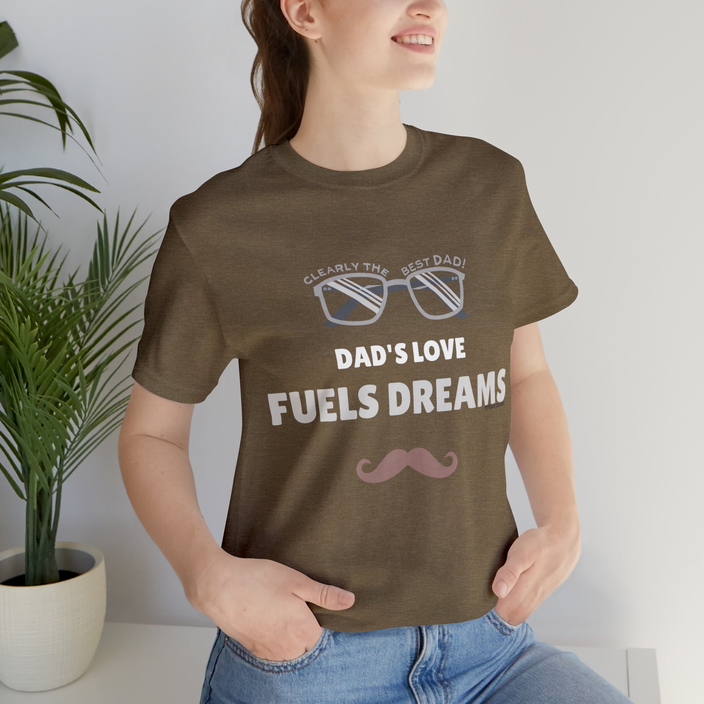 Father's Day Witty Tee | Father's Day Gift Idea T-Shirt Heather Olive T-Shirt Petrova Designs