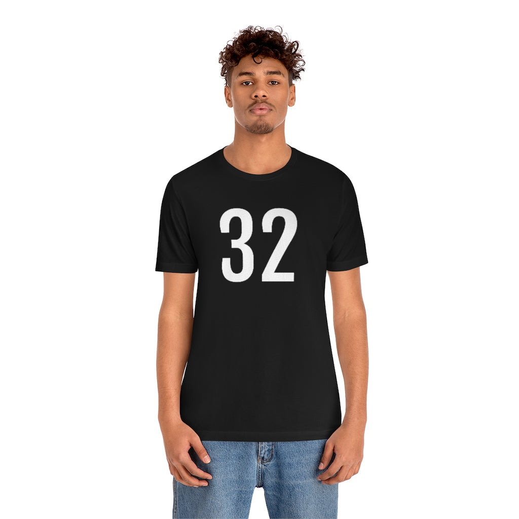 T-Shirt 32 Numbered Tee Shirt with Numbers On Them for Numbered T-Shirt Outfit Petrova Designs