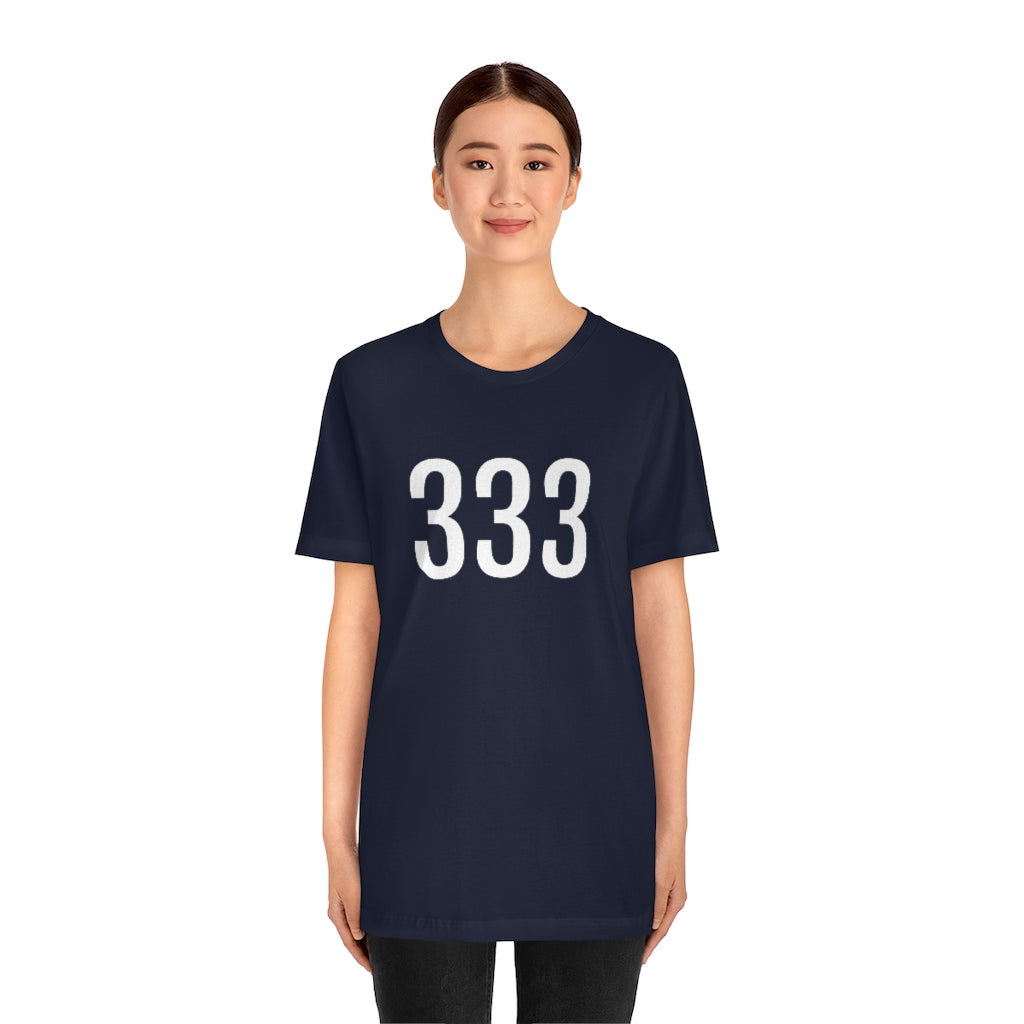 T-Shirt 333 T-Shirt Angel Number Tee Shirt with Numbers On Them for Numbered Outfit Petrova Designs