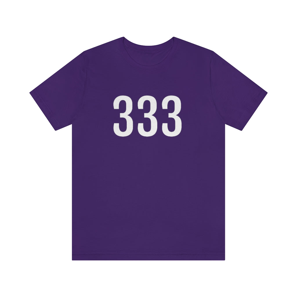 Team Purple T-Shirt 333 T-Shirt Angel Number Tee Shirt with Numbers On Them for Numbered Outfit Petrova Designs