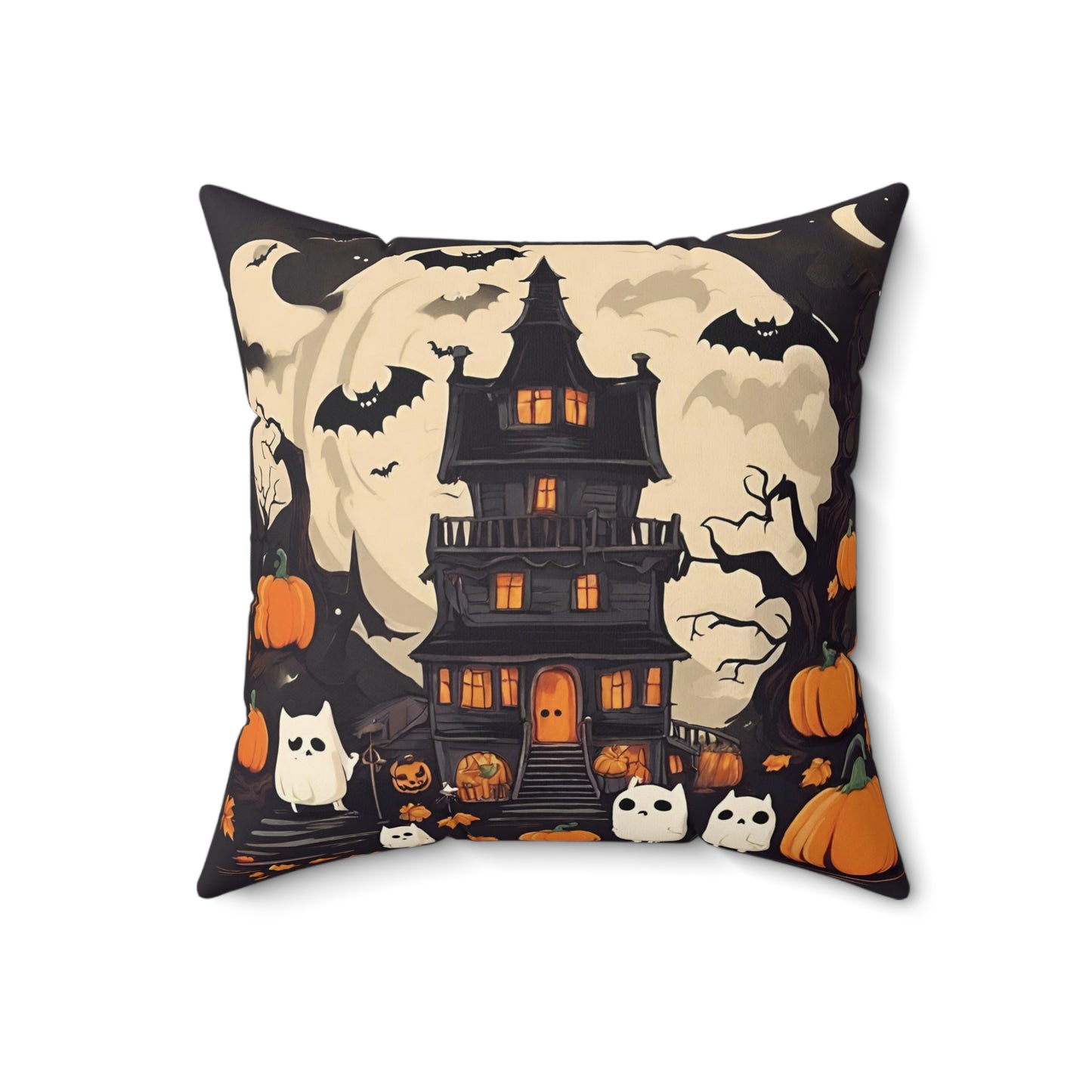18" × 18" Home Decor Halloween Throw Pillows Decor Indoor Interior Design Idea for Home Styling Petrova Designs