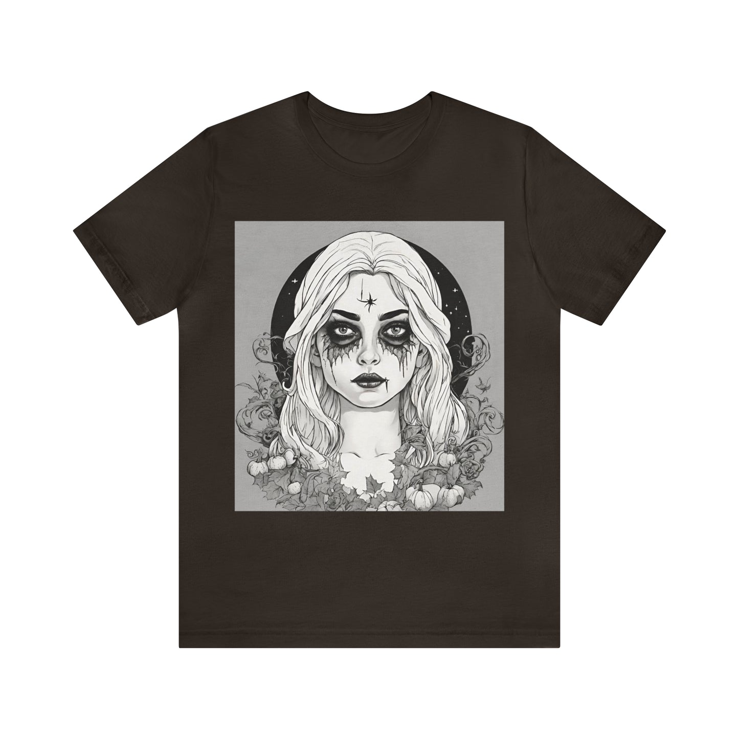 Halloween Witch T-Shirt | Halloween Gift Ideas Brown T-Shirt Petrova Designs