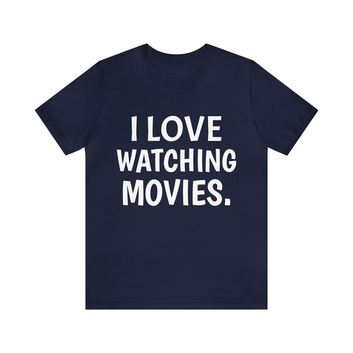 Cinephile T-Shirt | Cinema Lover Gift Idea Navy T-Shirt Petrova Designs