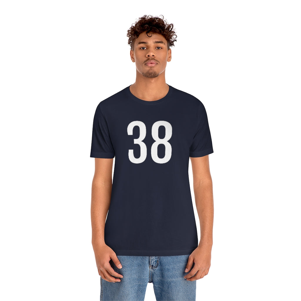 T-Shirt 38 Numbered Tee Shirt with Numbers On Them for Numbered T-Shirt Outfit Petrova Designs