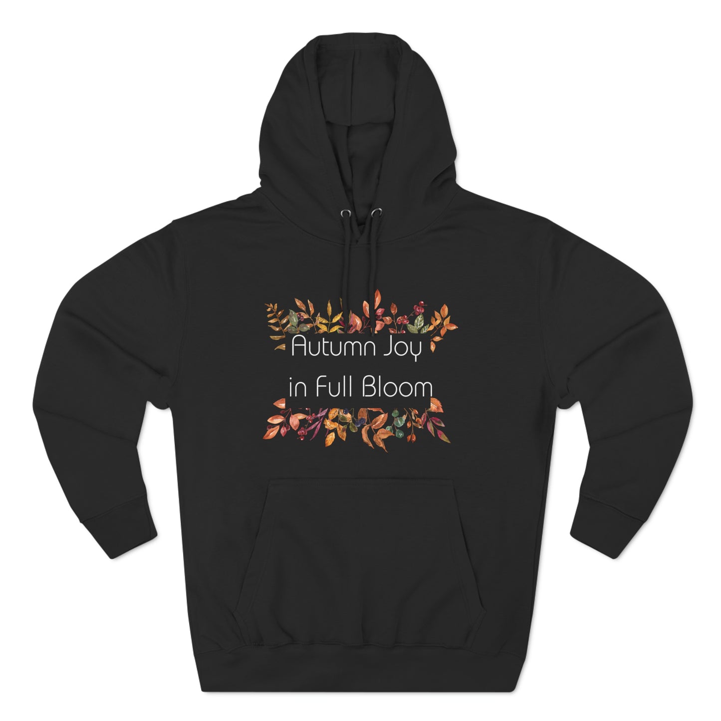 Black Hoodie Autumn Lover Hoodie | Fall Season Sweatshirt Petrova Designs
