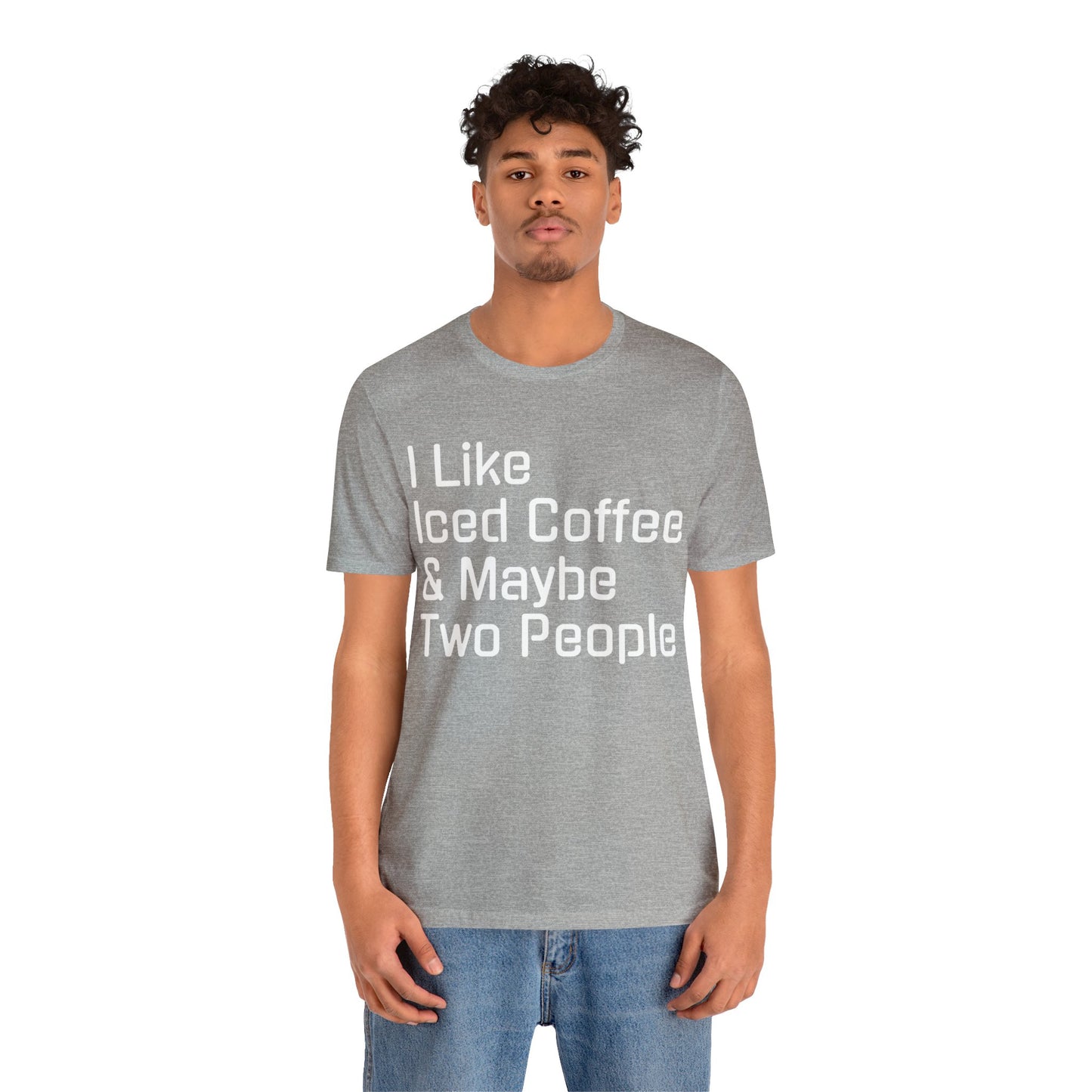 Iced Coffee Enthusiast Gift Ideas | Iced Coffee T-Shirt T-Shirt Petrova Designs
