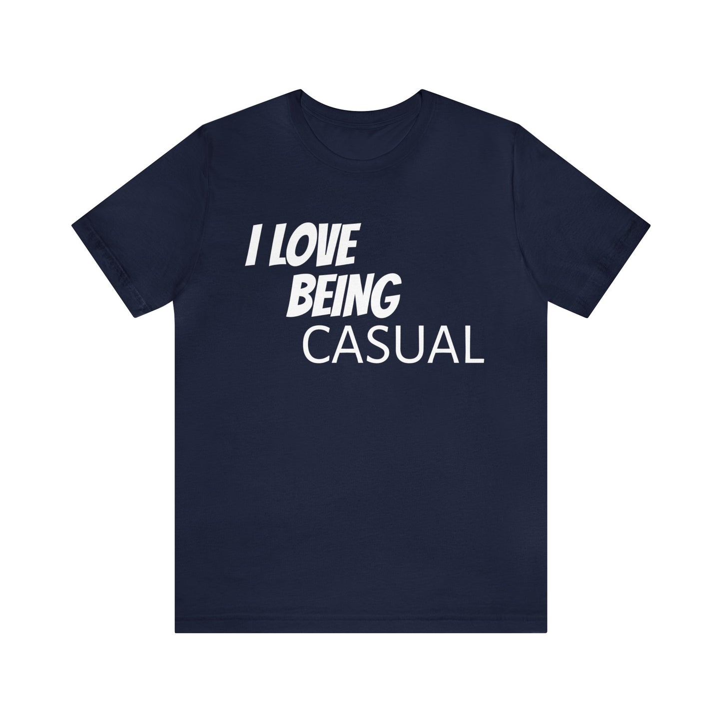 Casual Lover T-Shirt | For Casual People Navy T-Shirt Petrova Designs