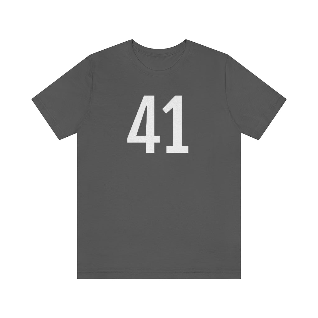 Asphalt T-Shirt 41 Numbered Tee Shirt with Numbers On Them for Numbered T-Shirt Outfit Petrova Designs