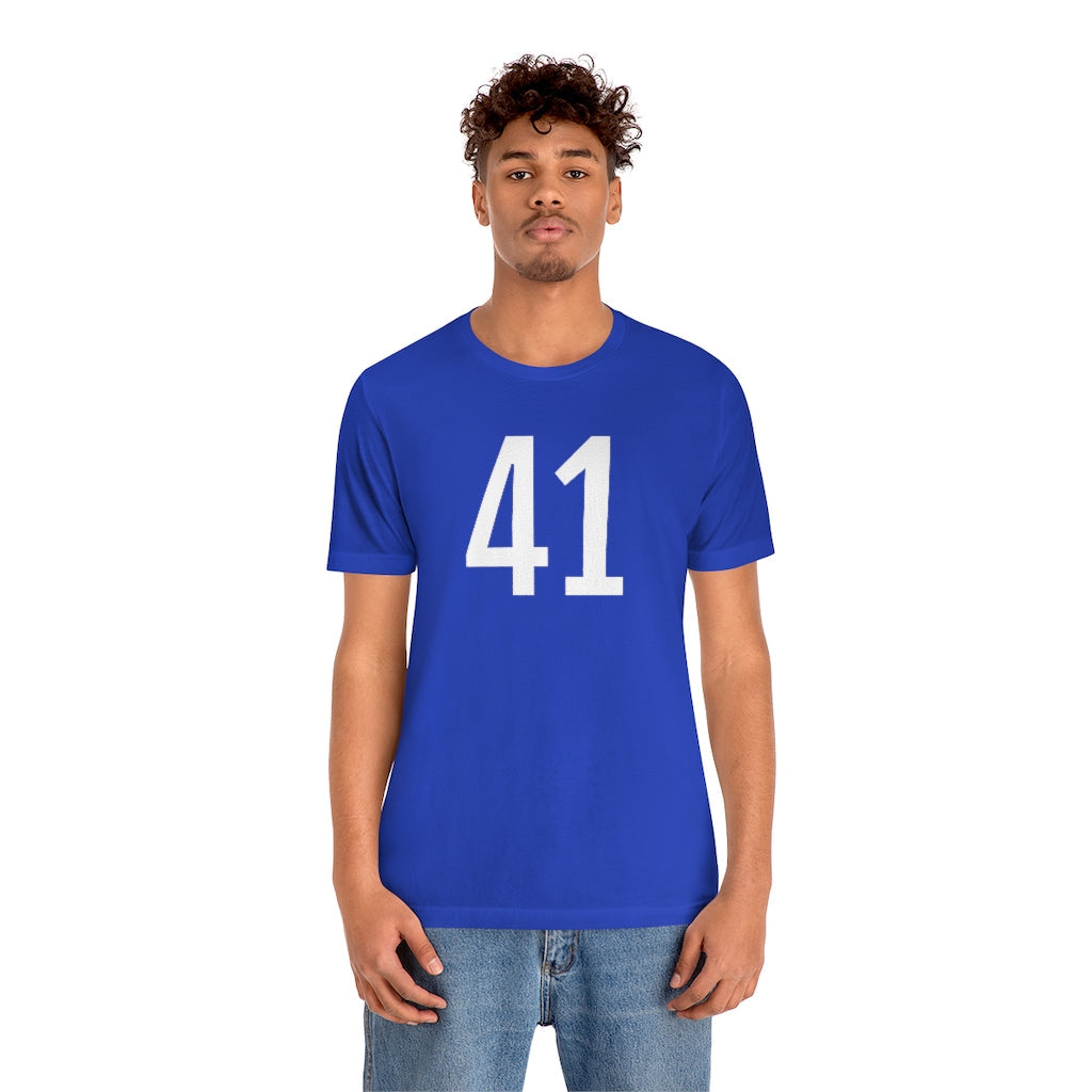 T-Shirt 41 Numbered Tee Shirt with Numbers On Them for Numbered T-Shirt Outfit Petrova Designs