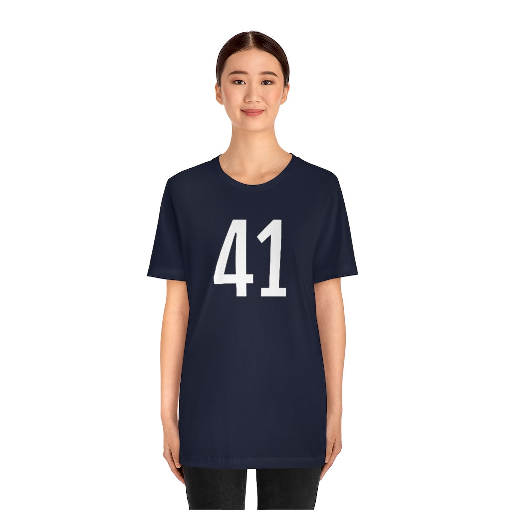 T-Shirt 41 Numbered Tee Shirt with Numbers On Them for Numbered T-Shirt Outfit Petrova Designs