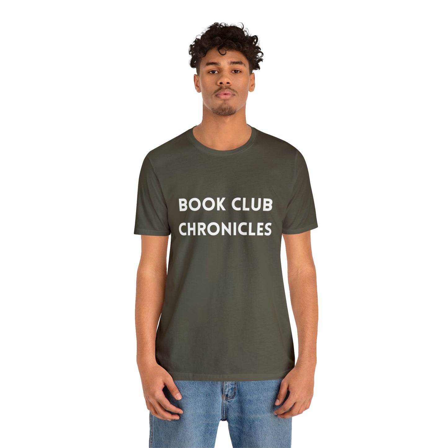 Bookworm Chic: 'Book Club Chronicles' T-Shirt for Avid Readers Army T-Shirt Petrova Designs