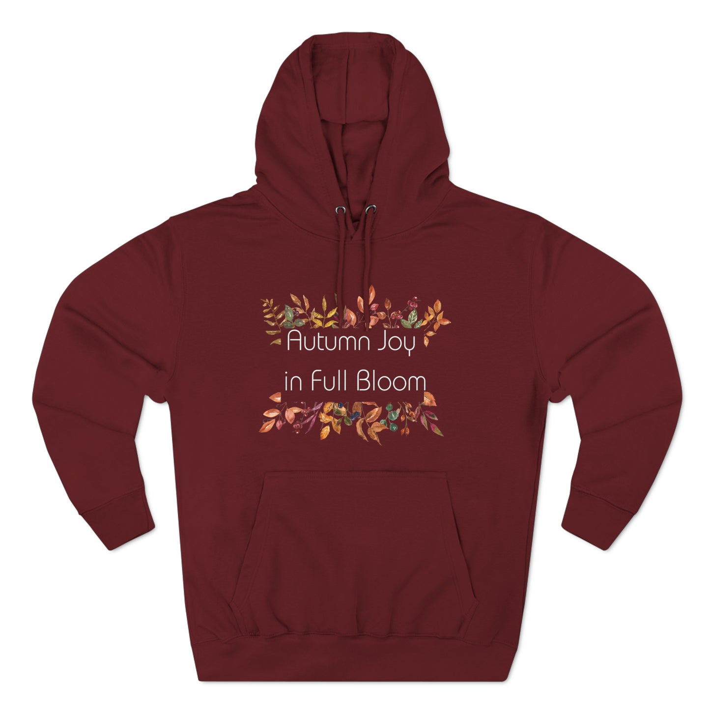 Burgundy Hoodie Autumn Lover Hoodie | Fall Season Sweatshirt Petrova Designs