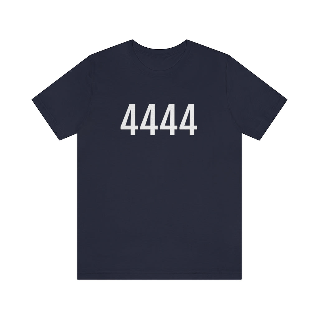 Navy T-Shirt 4444 T-Shirt Angel Number Tee Shirt with Numbers On Them for Numbered Outfit Petrova Designs