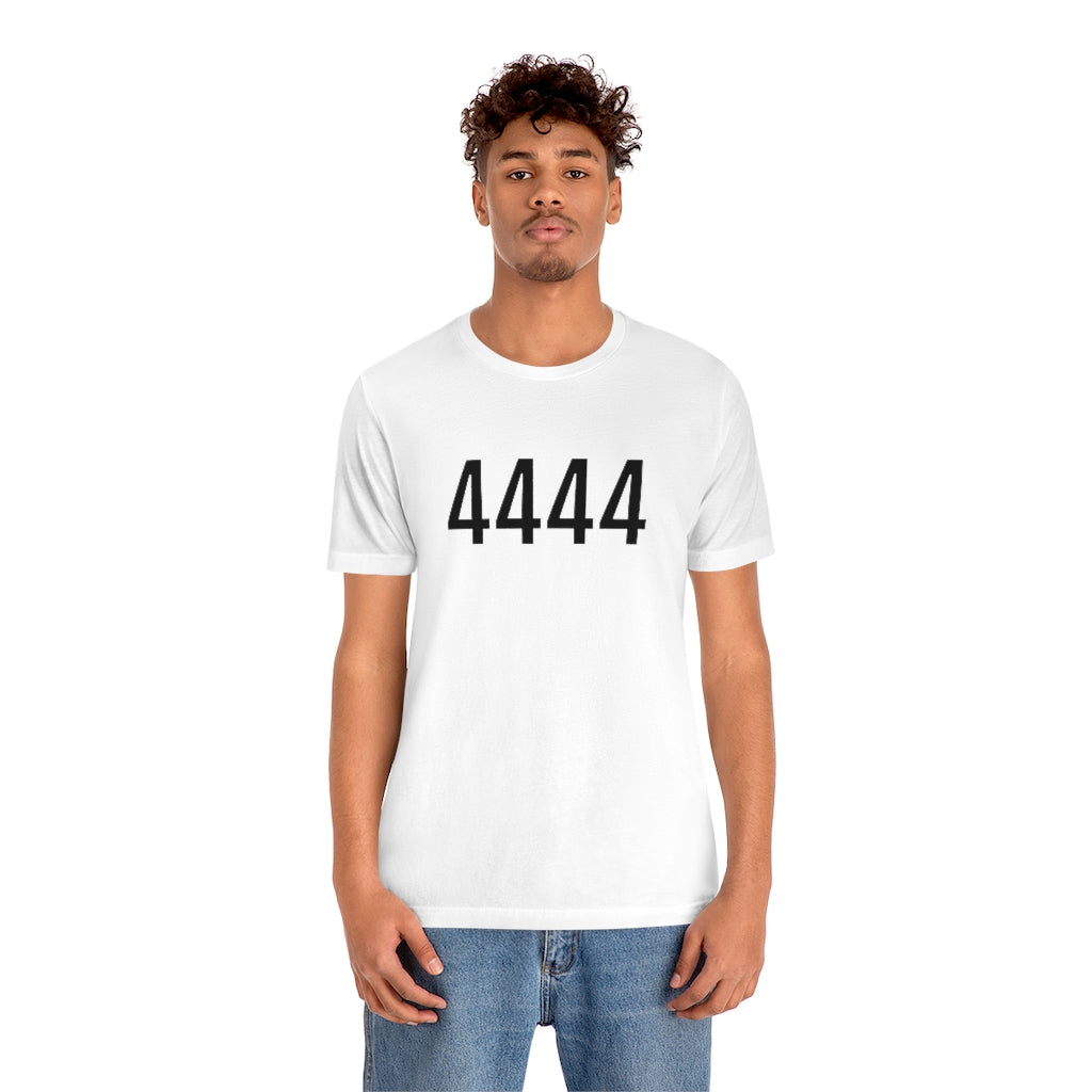 T-Shirt 4444 T-Shirt Angel Number Tee Shirt with Numbers On Them for Numbered Outfit Petrova Designs