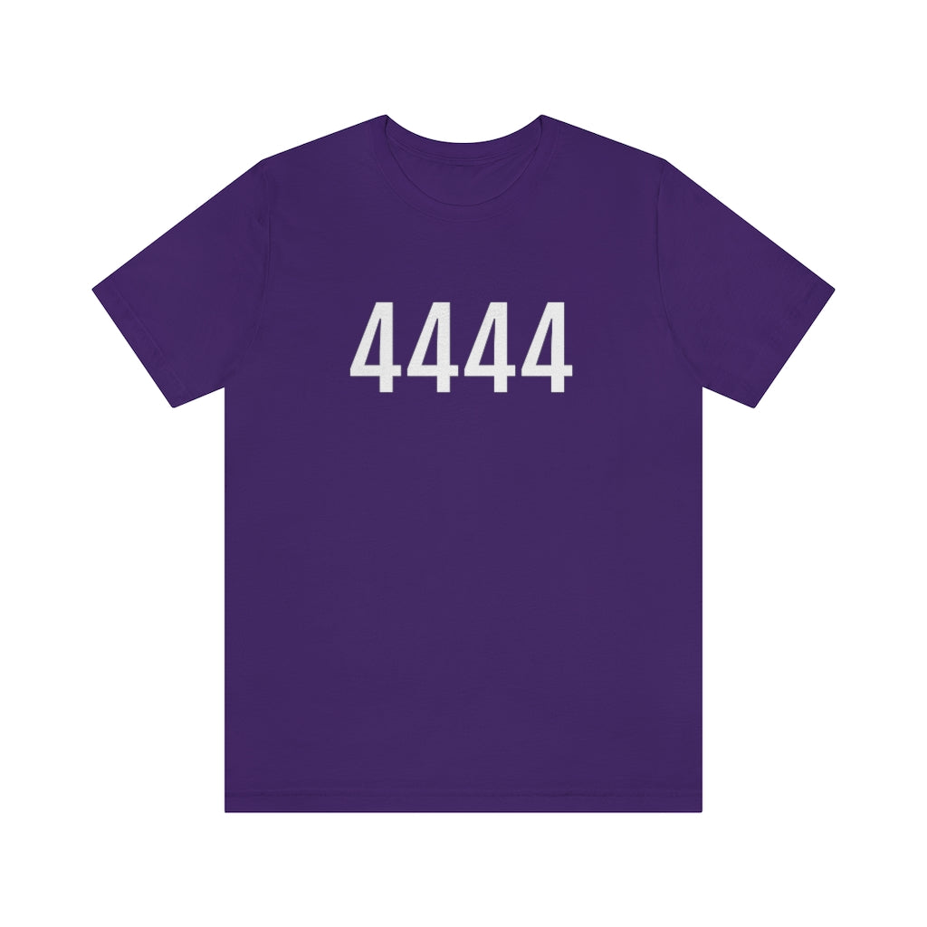 Team Purple T-Shirt 4444 T-Shirt Angel Number Tee Shirt with Numbers On Them for Numbered Outfit Petrova Designs