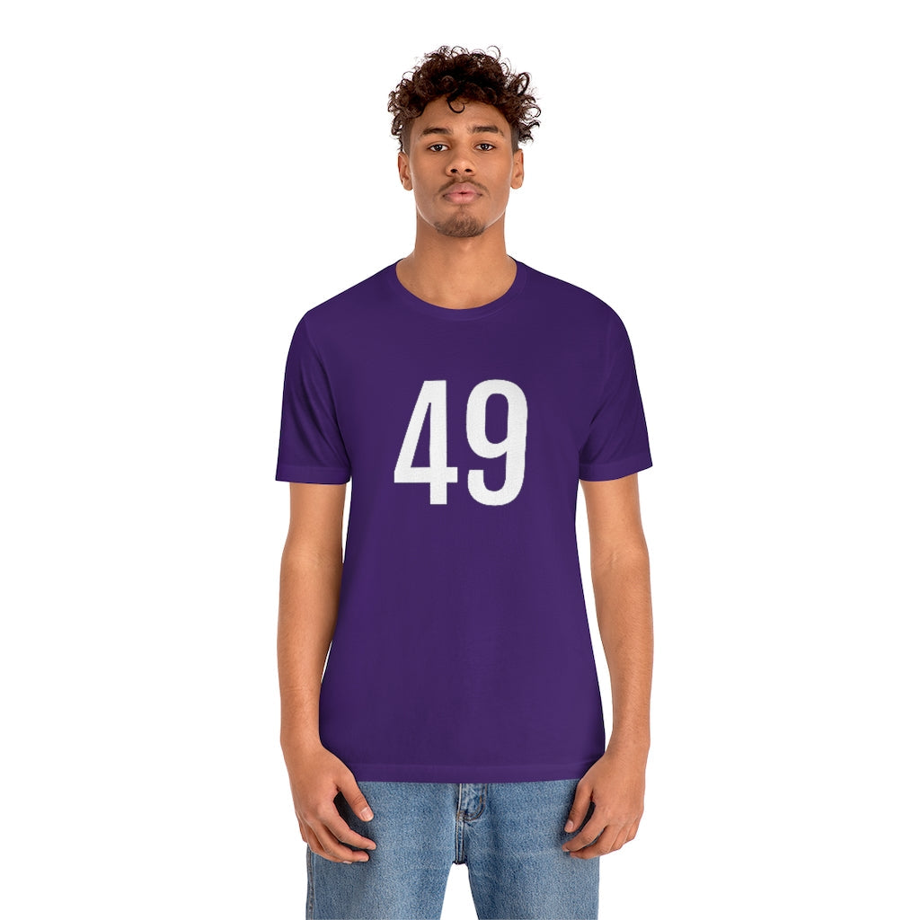 T-Shirt 49 Numbered Tee Shirt with Numbers On Them for Numbered T-Shirt Outfit Petrova Designs