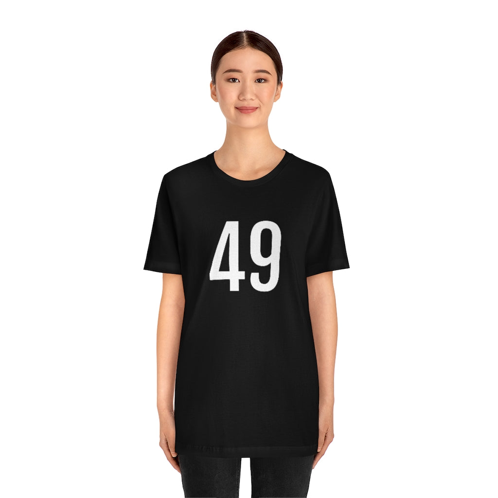 T-Shirt 49 Numbered Tee Shirt with Numbers On Them for Numbered T-Shirt Outfit Petrova Designs