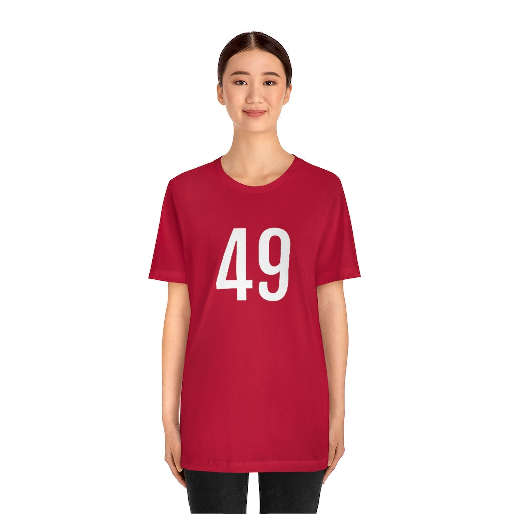 T-Shirt 49 Numbered Tee Shirt with Numbers On Them for Numbered T-Shirt Outfit Petrova Designs