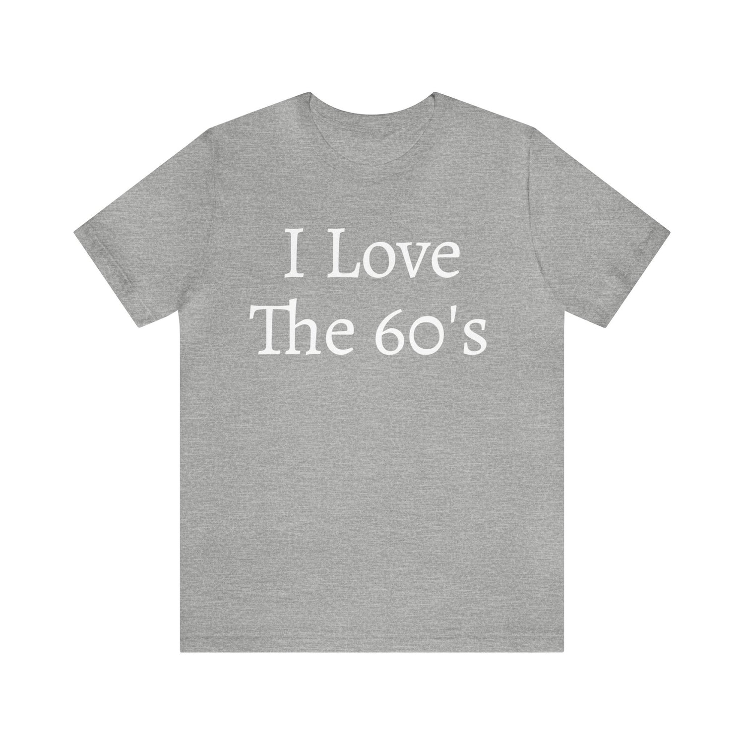 60's Lover T-Shirt | Born In 1960 Athletic Heather T-Shirt Petrova Designs