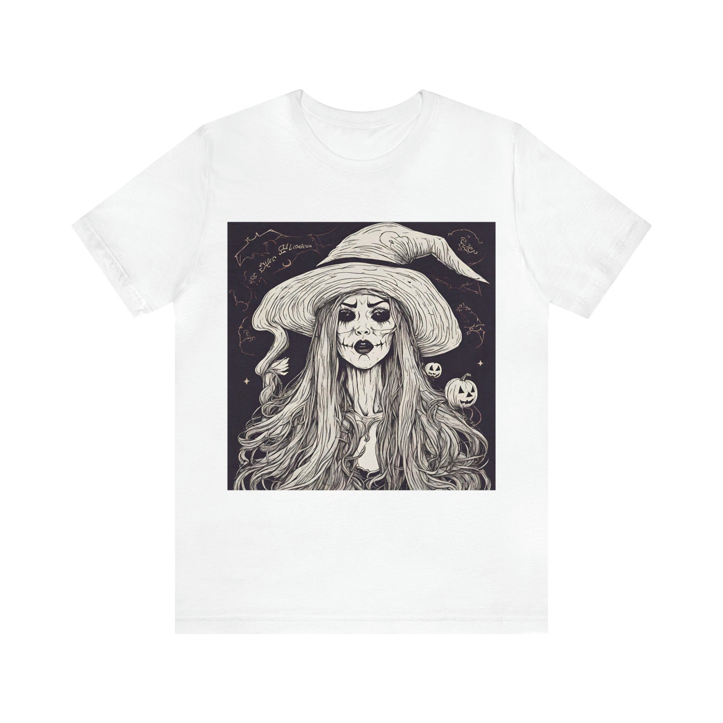 Halloween Evil Witch T-Shirt | Halloween Gift Ideas White T-Shirt Petrova Designs
