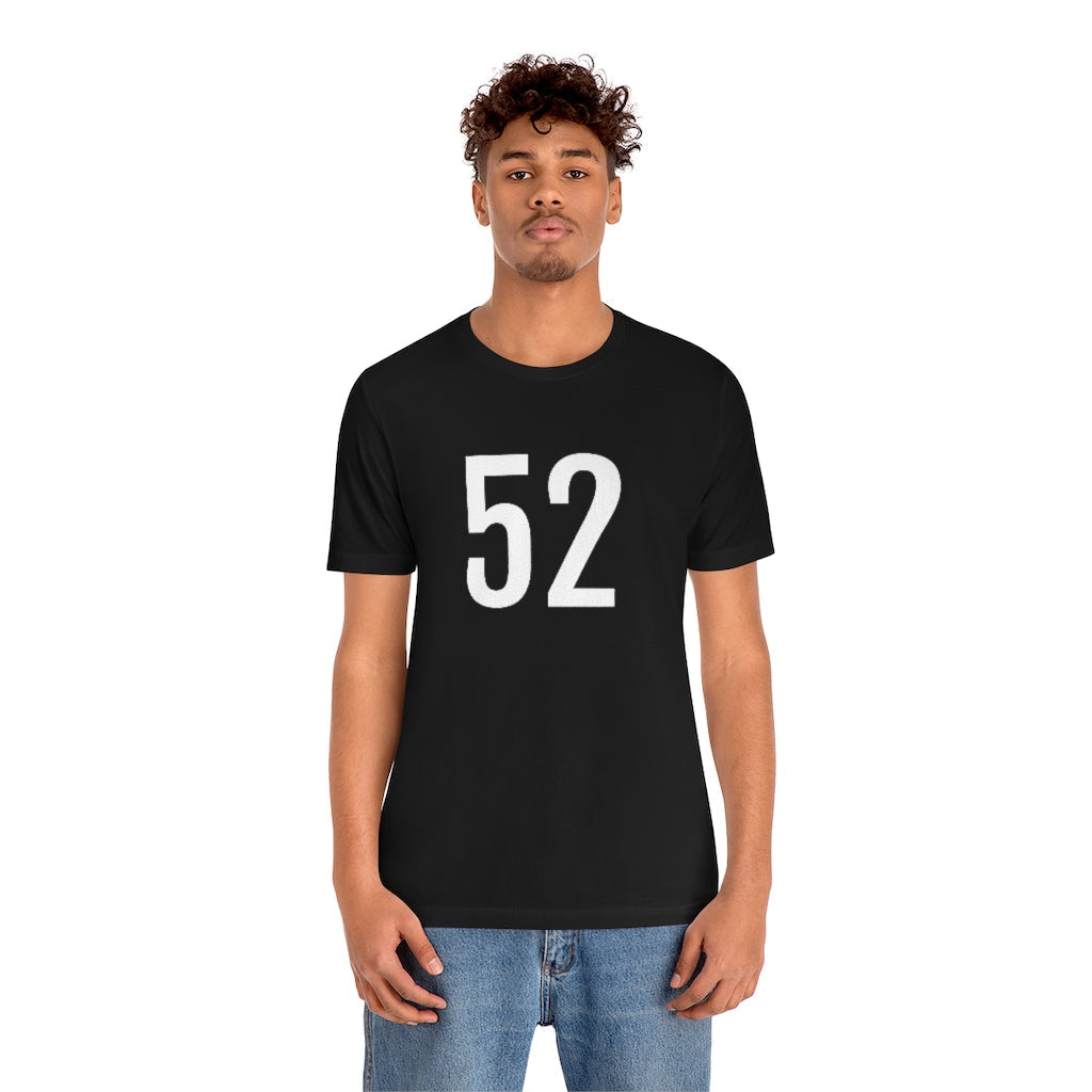 T-Shirt 52 Numbered Tee Shirt with Numbers On Them for Numbered T-Shirt Outfit Petrova Designs