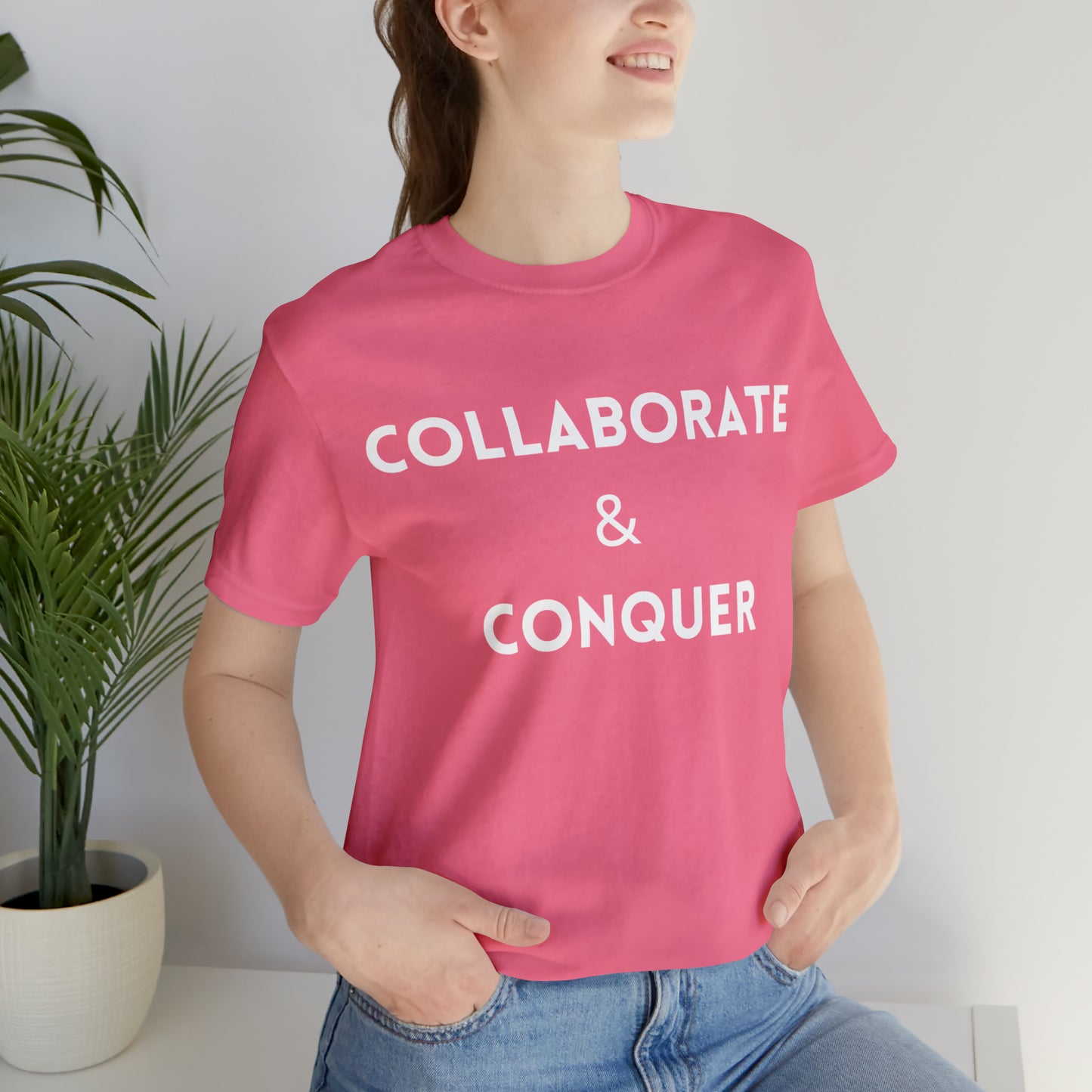 Collaboration T-Shirt | For Partners | Gift Idea for Team Mates Charity Pink T-Shirt Petrova Designs