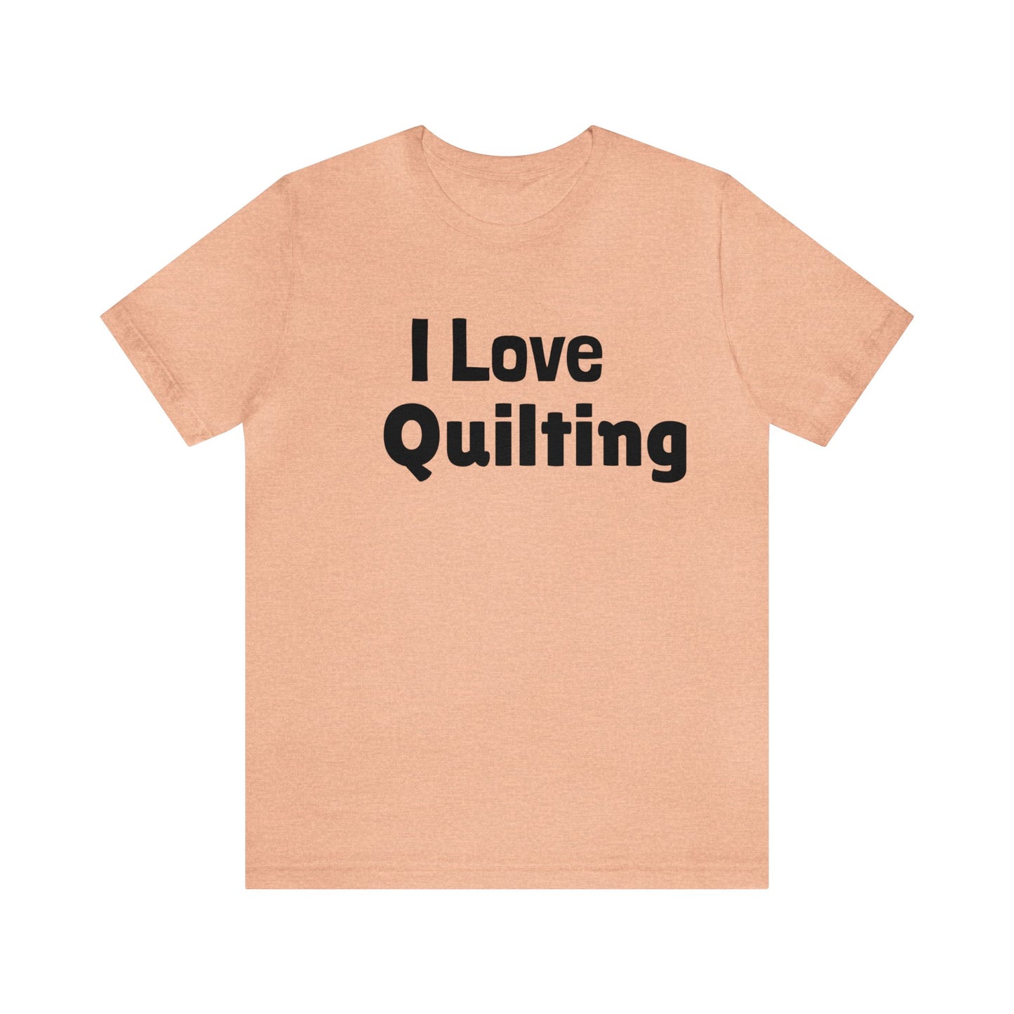 Quilter T-Shirt | Quilter Gift Idea Heather Peach T-Shirt Petrova Designs