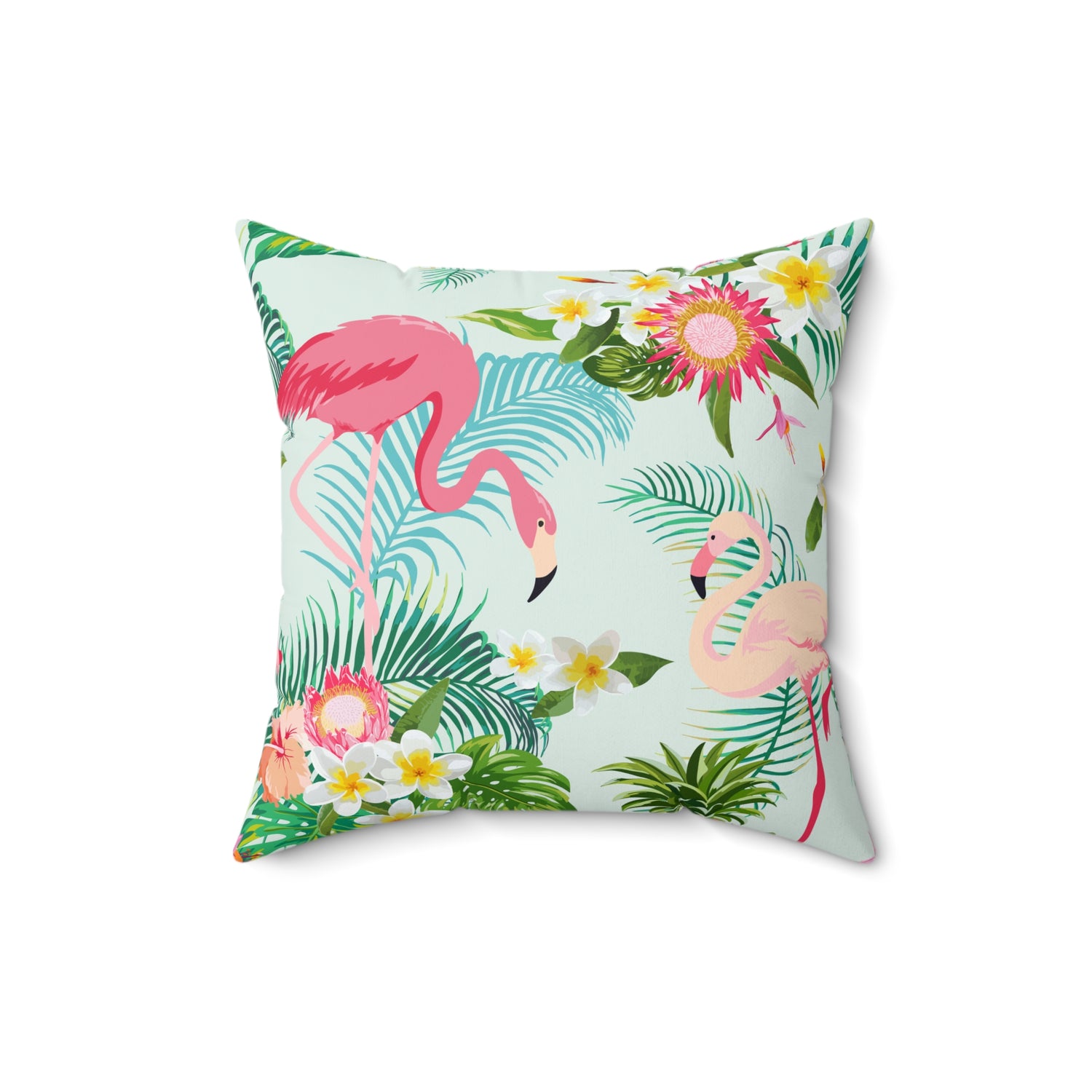 Home Decor Throw Pillow Bedroom Sofa Throw Pillows for Couch Decorative Pillows and Throws Animal Flamingo Printify