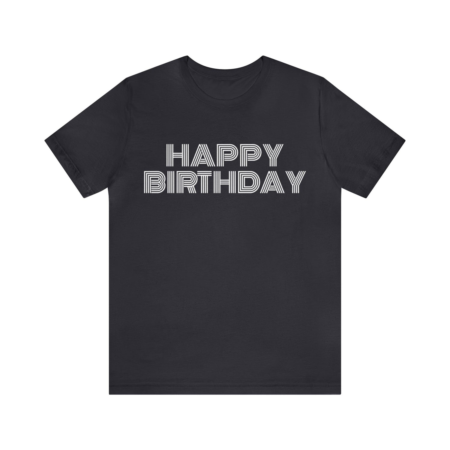 Birthday T-Shirt | Birthday Apparel Dark Grey T-Shirt Petrova Designs