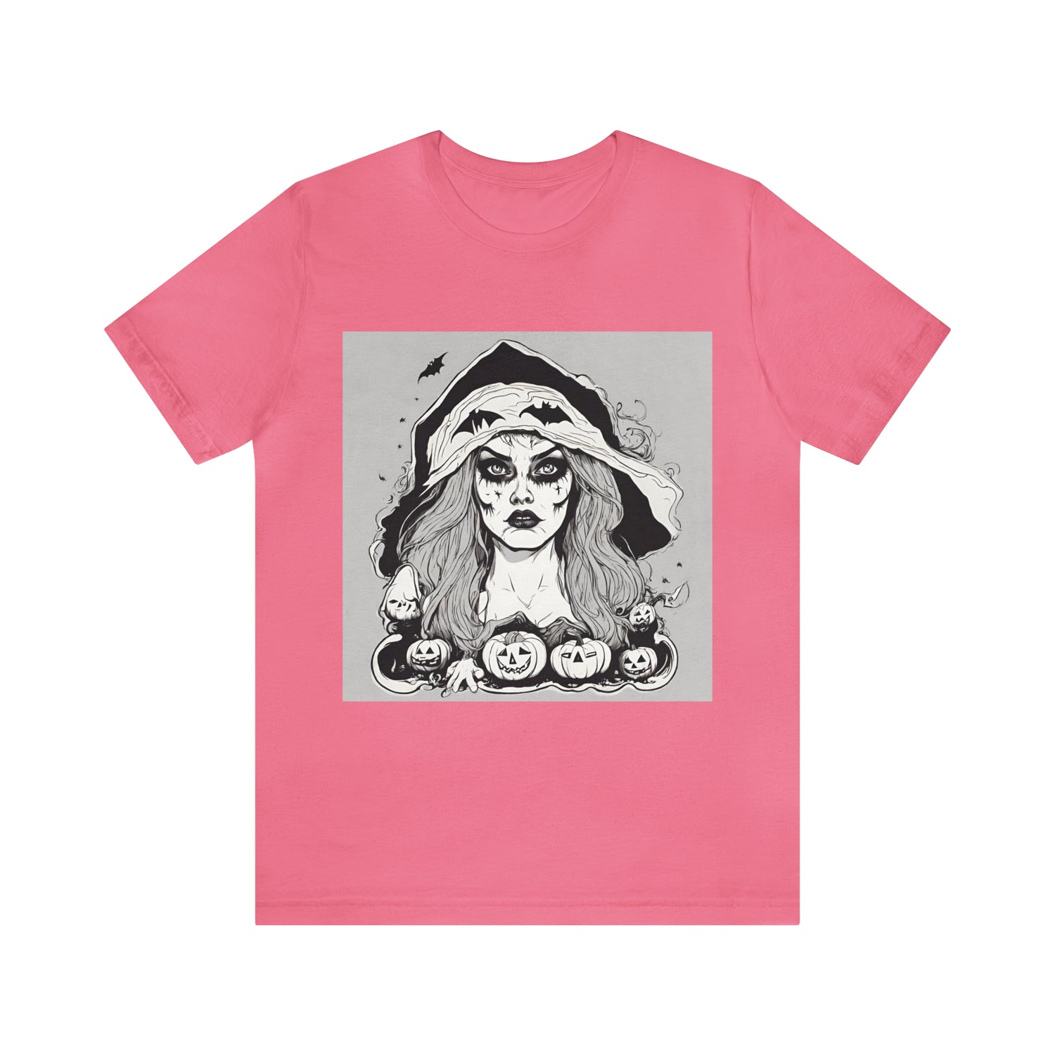 Charity Pink T-Shirt Tshirt Design Halloween Gift for Friend and Family Short Sleeved Shirt Petrova Designs