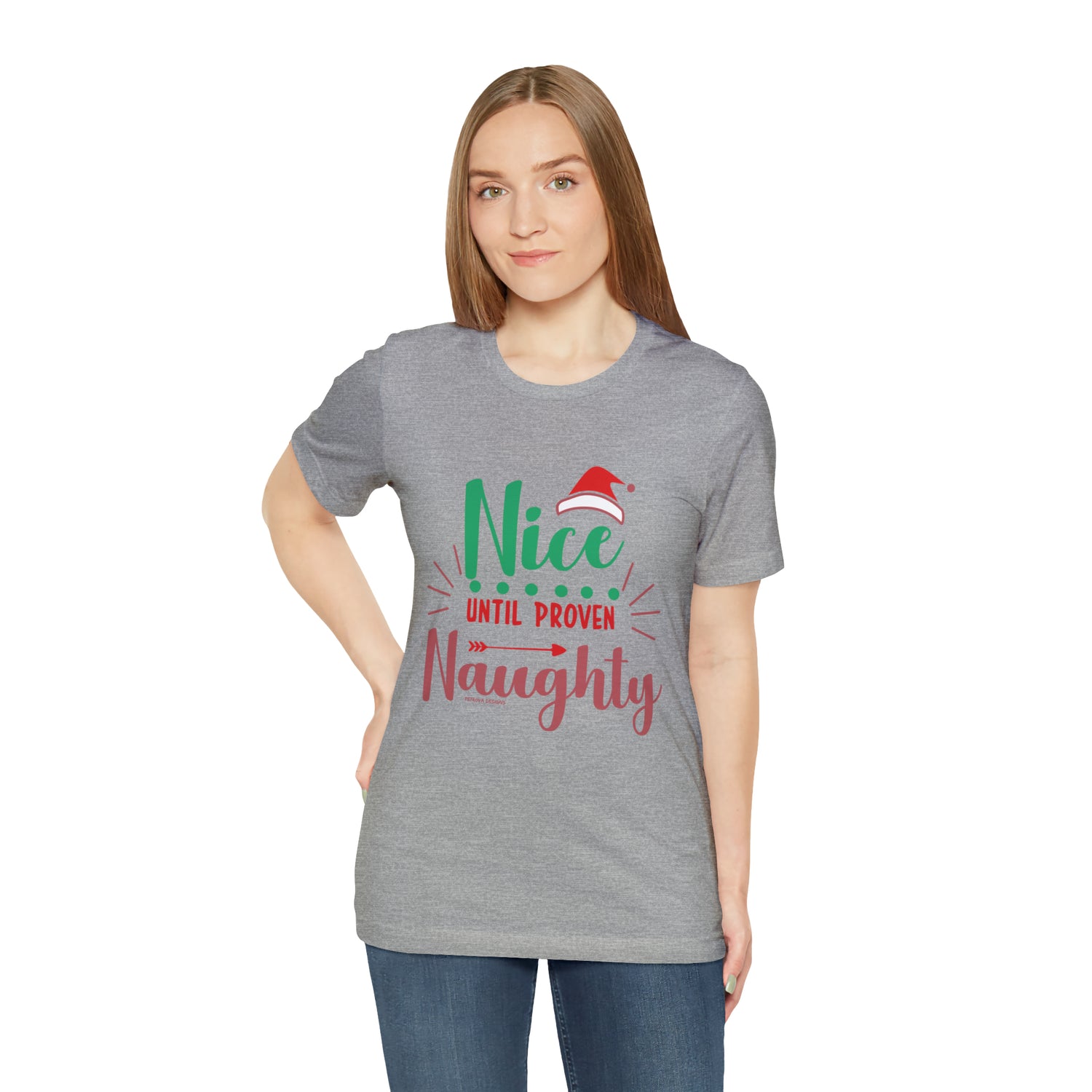 Funny Christmas T-Shirt | Xmas Naughty Tee T-Shirt Petrova Designs
