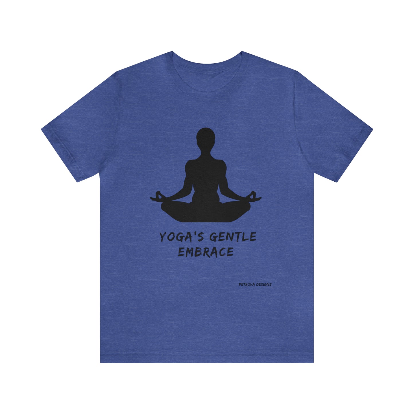 Yoga T-Shirt | For Yoga Lovers Heather True Royal T-Shirt Petrova Designs