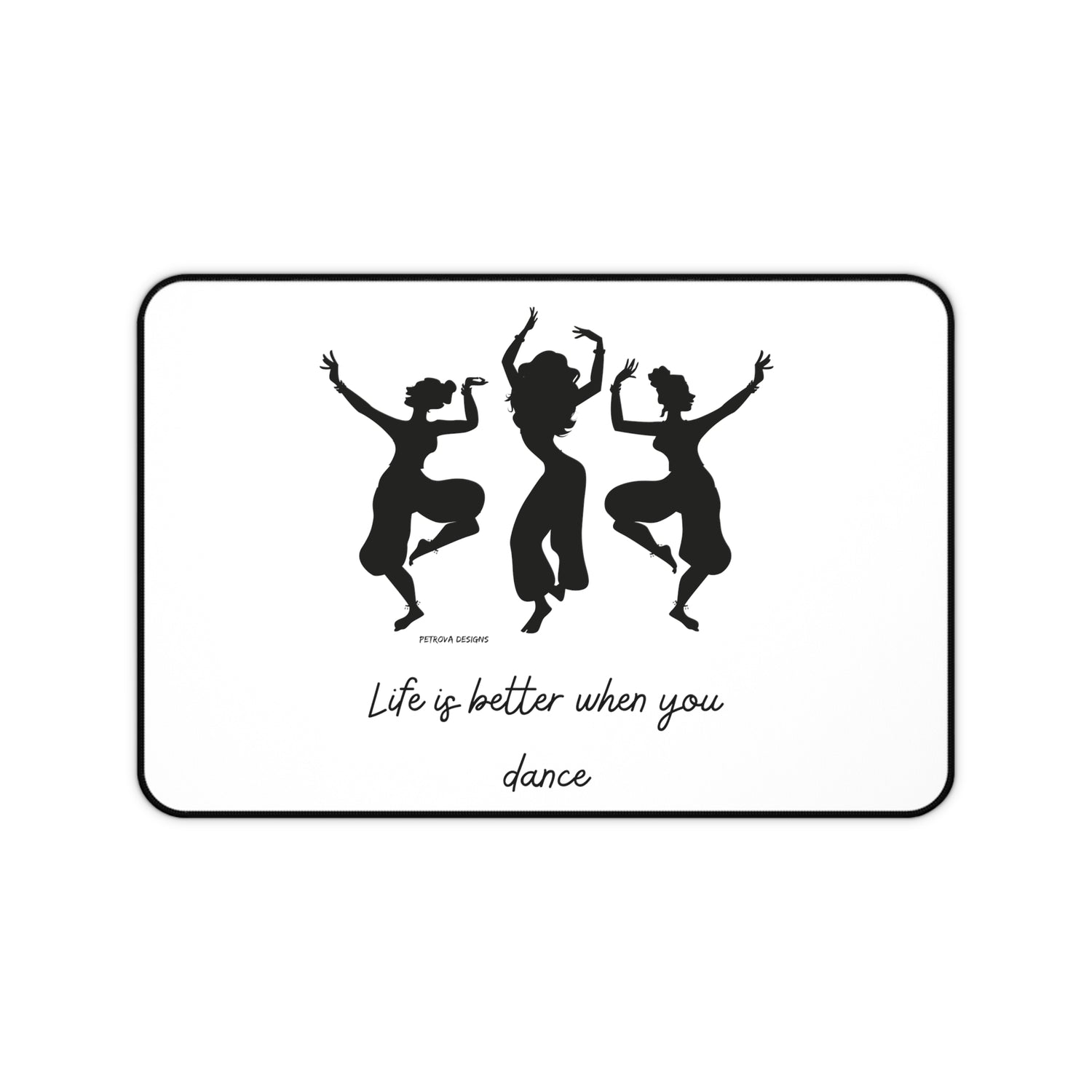 Dancer Desk Mat | Dancing People (12" × 18" - multiple background colors) Home Decor Petrova Designs