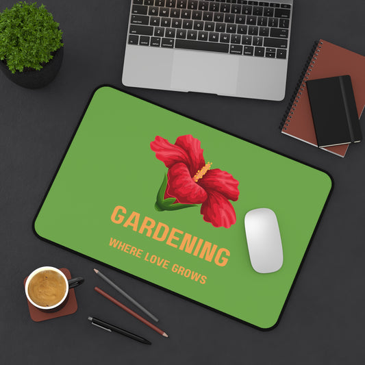 Gardener Desk Mat | for Gardening Enthusiast (12" × 18" - multiple background colors) Home Decor Petrova Designs