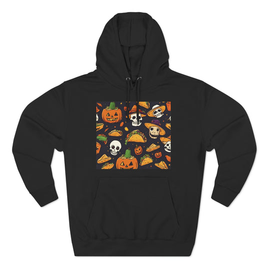 Halloween Cute Tacos Hoodie | Halloween Gift Ideas Black Hoodie Petrova Designs